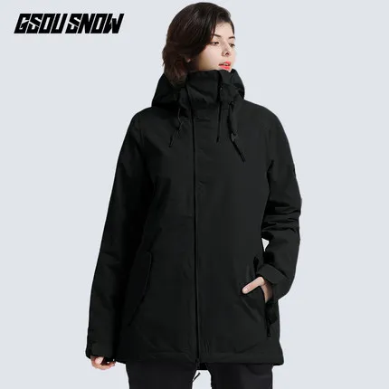 Gsou зимняя женская лыжная куртка для сноуборда уличная спортивная одежда катания