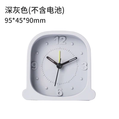 Xiaomi Mijia Youpin Jordan& Judy бесшумный будильник модные силиконовые часы креативные многофункциональные электронные часы для спальни - Цвет: Dark Grey No battery