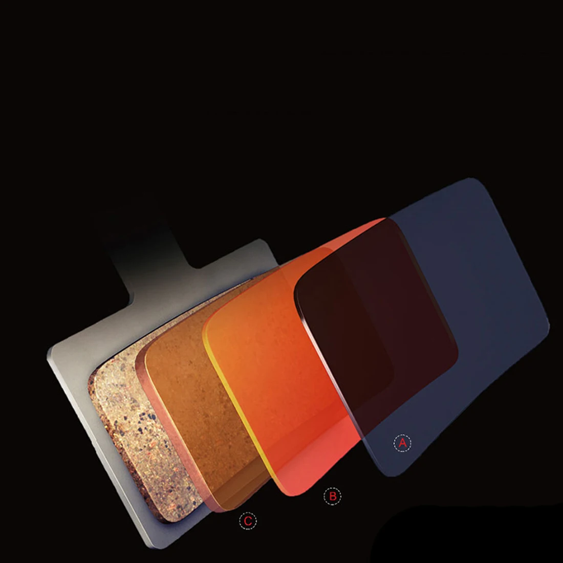 Полуметаллические дисковые тормозные колодки из смолы и длительного срока