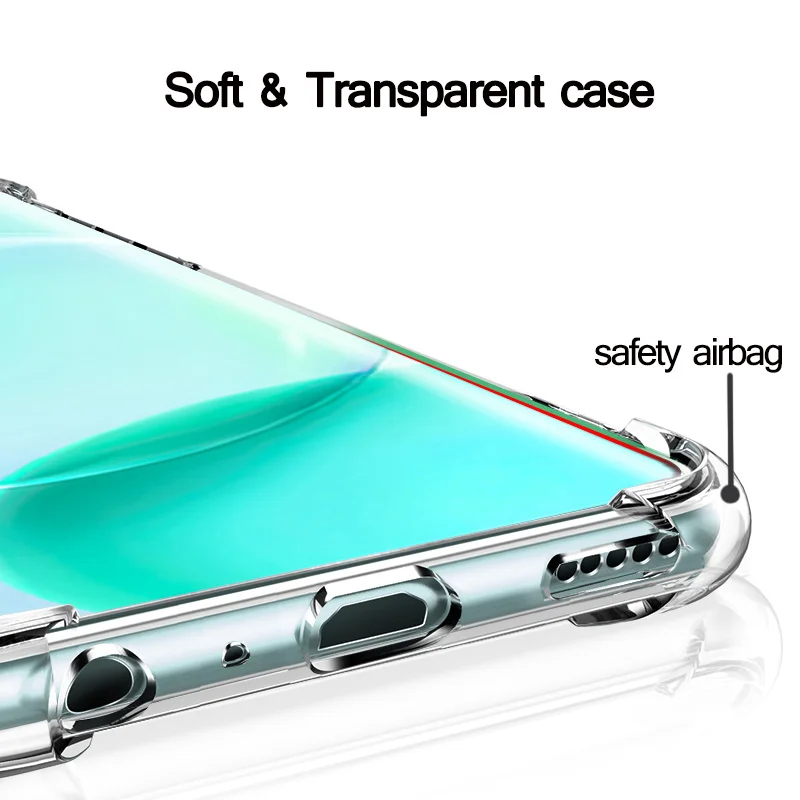 airbag cover honor50 lite silicon coque honor 50 lite transparent case xonor x7 x8 x9 case for huawei honor 50lite soft clear shockproof phone case ho