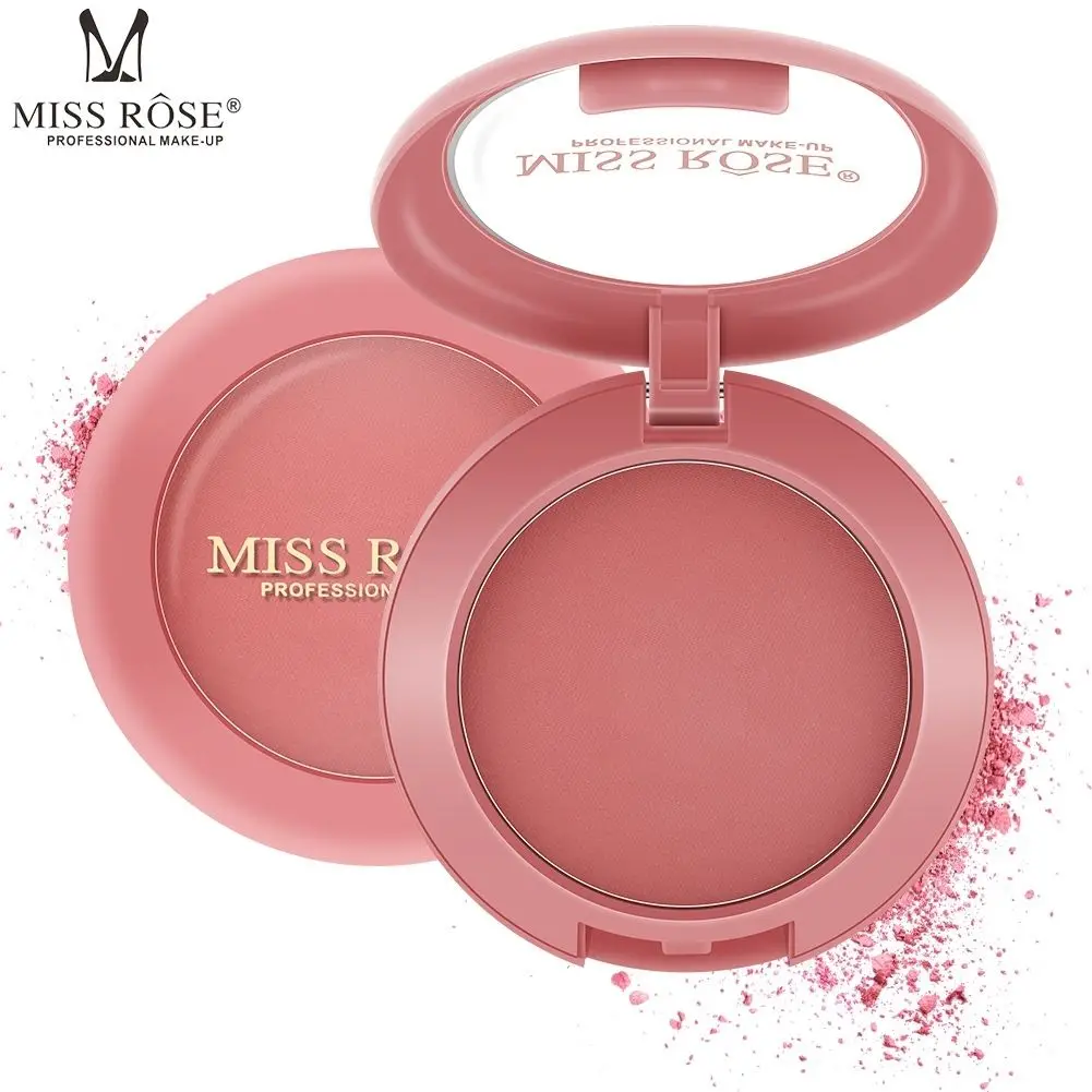 

MISS ROSE Makeup 12 Colors Blush Repairing Ruddy Round Matte Blush Naturally Brighten the Complexion Rouge