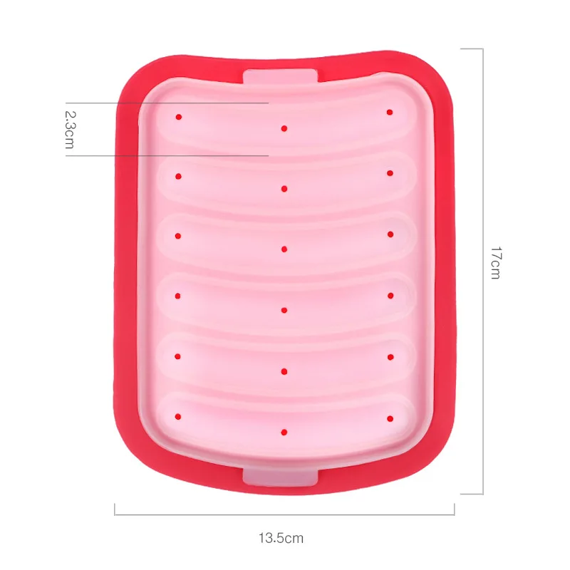 

Sausage Ham Sausage Silicone Mould 6 silicone hot dog boxes DIY kitchen utensils