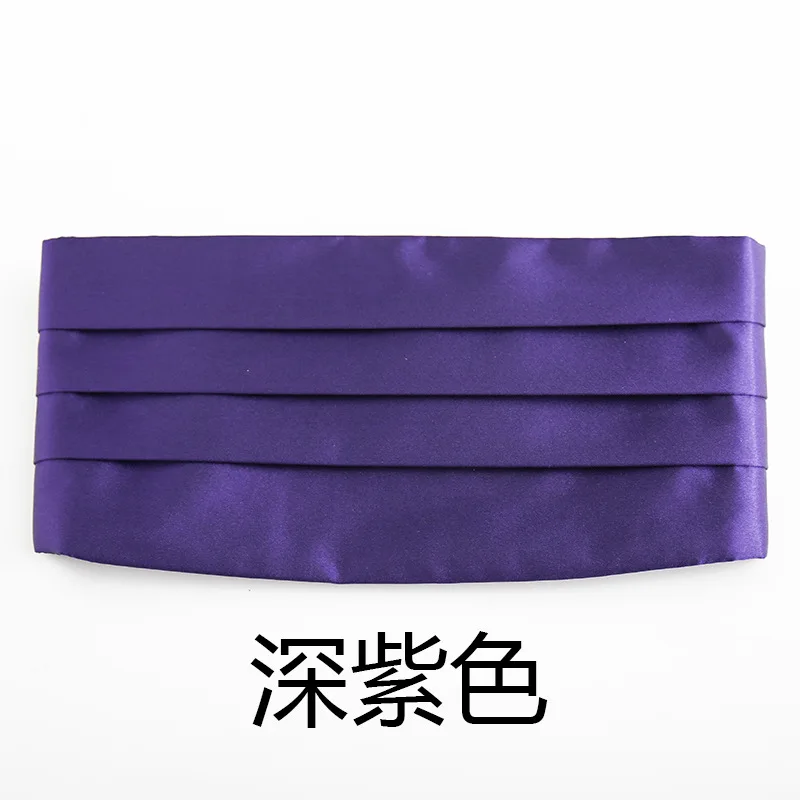dark purple Мужской классический широкий пояс из сатина, эластичный пояс, широкий пояс для смокинга, для торжественных свадеб, выпускного вечера, вечерние, на талии - Цвет: dark purple