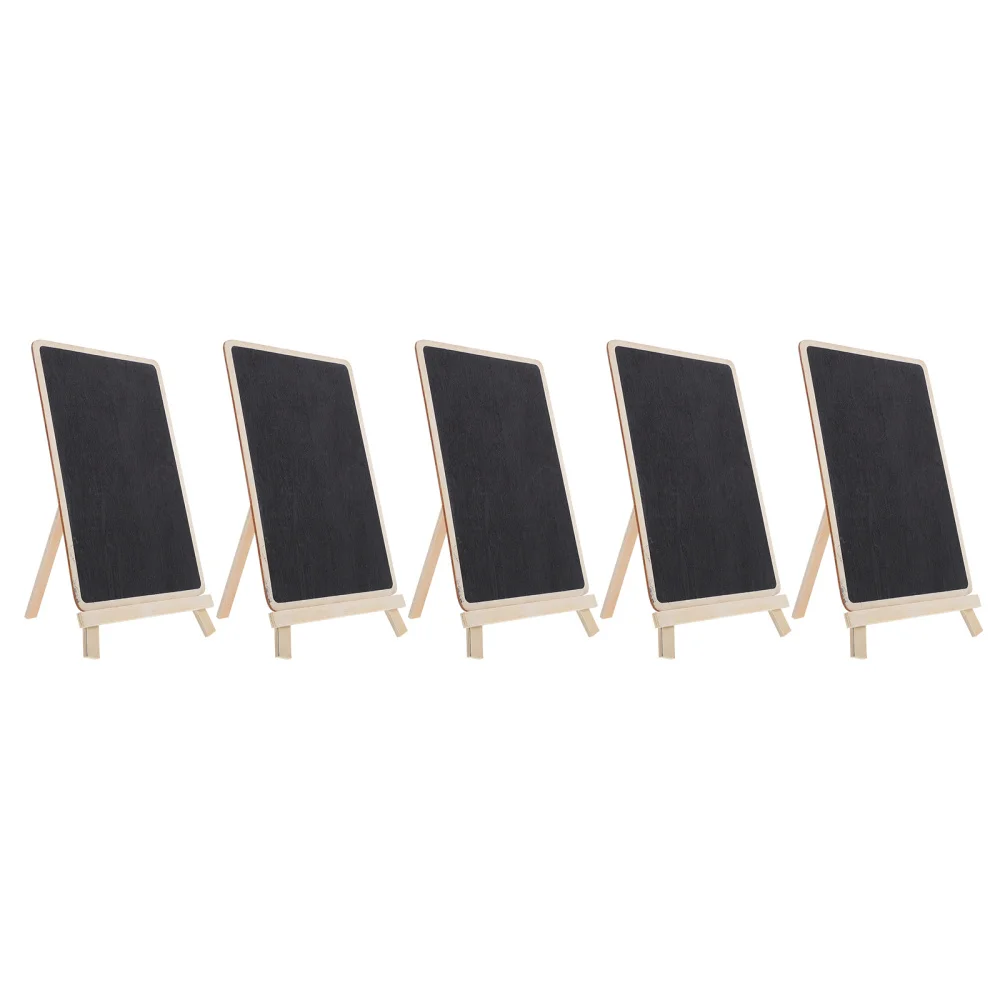 

5pcs Chalkboard Signs Vintage Wooden Tabletop Chalkboard Vertical Writing Board