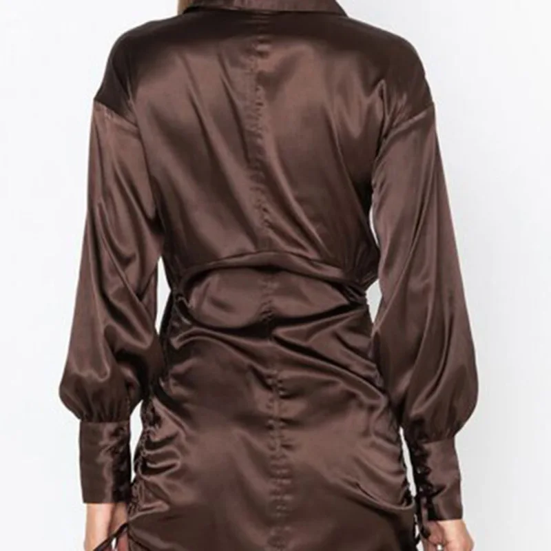 UFOA 2021 осень и зима модная повседневная темпераментная Однотонная рубашка с