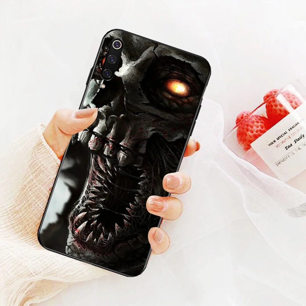 Чехол для мобильного телефона NBDRUICAI "Terror Death Skull" в новом черном исполнении для Xiaomi 8 9 se 5X Redmi 6pro 6A 4X 7 5plus note 5.