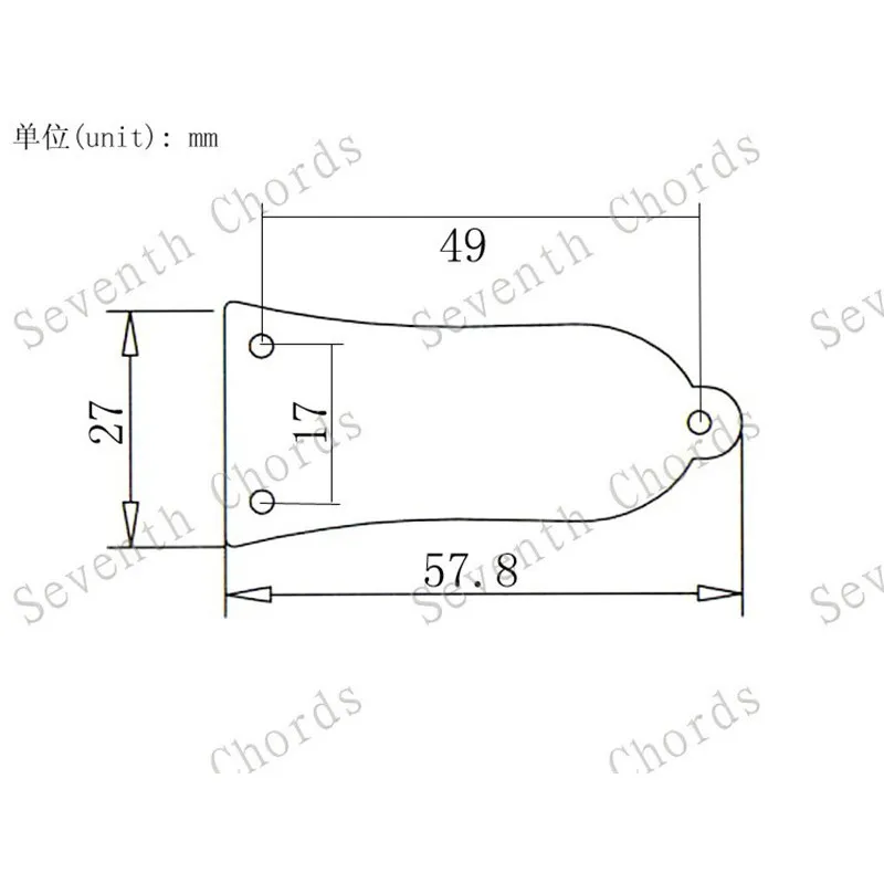 2 шт. акустическая электрическая бас гитара 3 отверстия металлическая ферменная