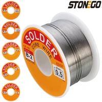 stonego 6337 tin alloy solder wire rosin core 0 3 2mm 2 flux reel welding line 50g100g electrical welding cable