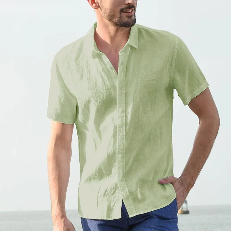 

Elegant S-5XL Male Tee Tops Casual Shirts Men Social Shirts Dress Button Turn Down Collar Slim Fit Men Clothes Camisa