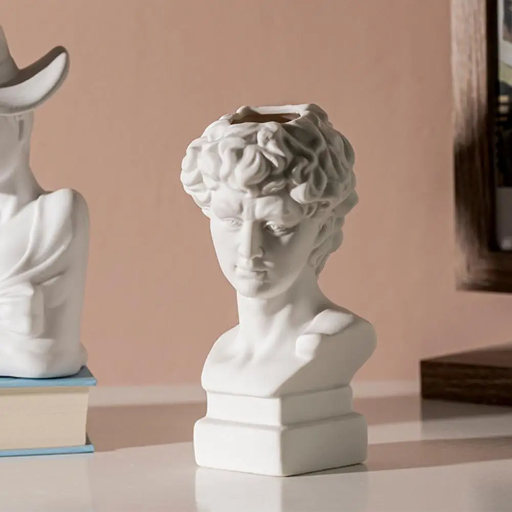 Статуя Давида Цветочная ваза белая керамическая римская скульптура