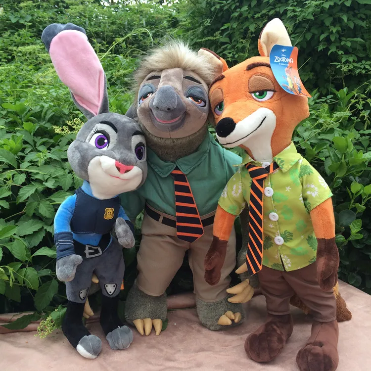 Новая серия Disney фильм зверополис игрушка Джуди Хоппс Ник Уайлд плюшевый Ленивец