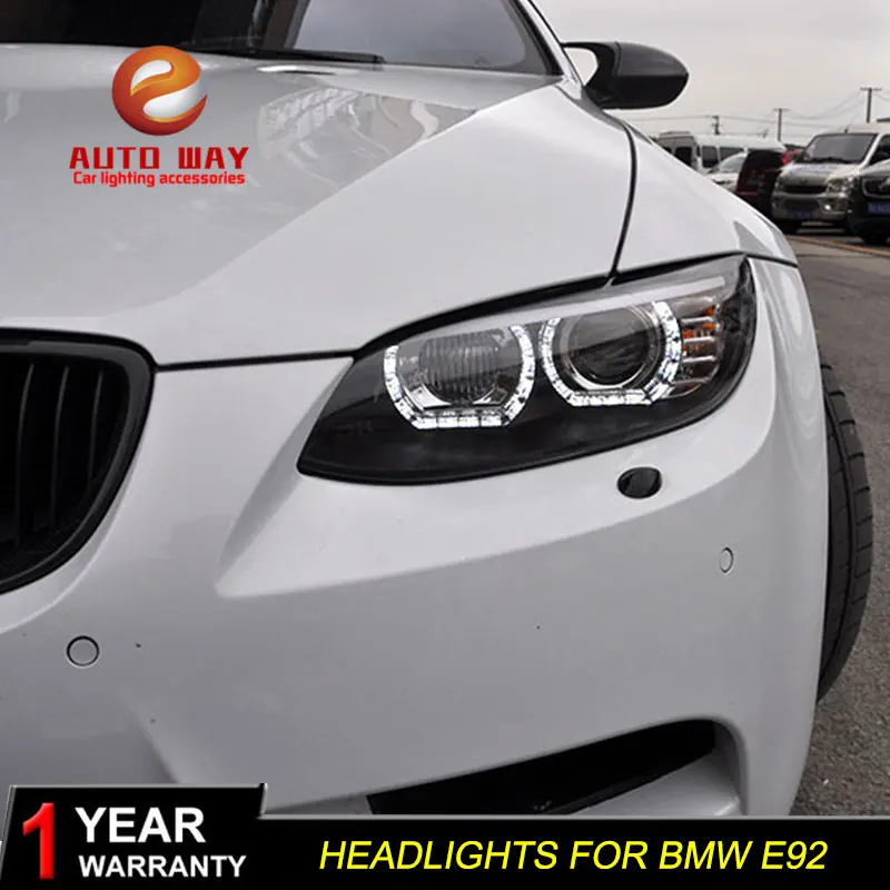 Автомобильный Стильный чехол для фары BMW M3 328i 335i 330i E92 E93 2006 2012 светодиодный DRL