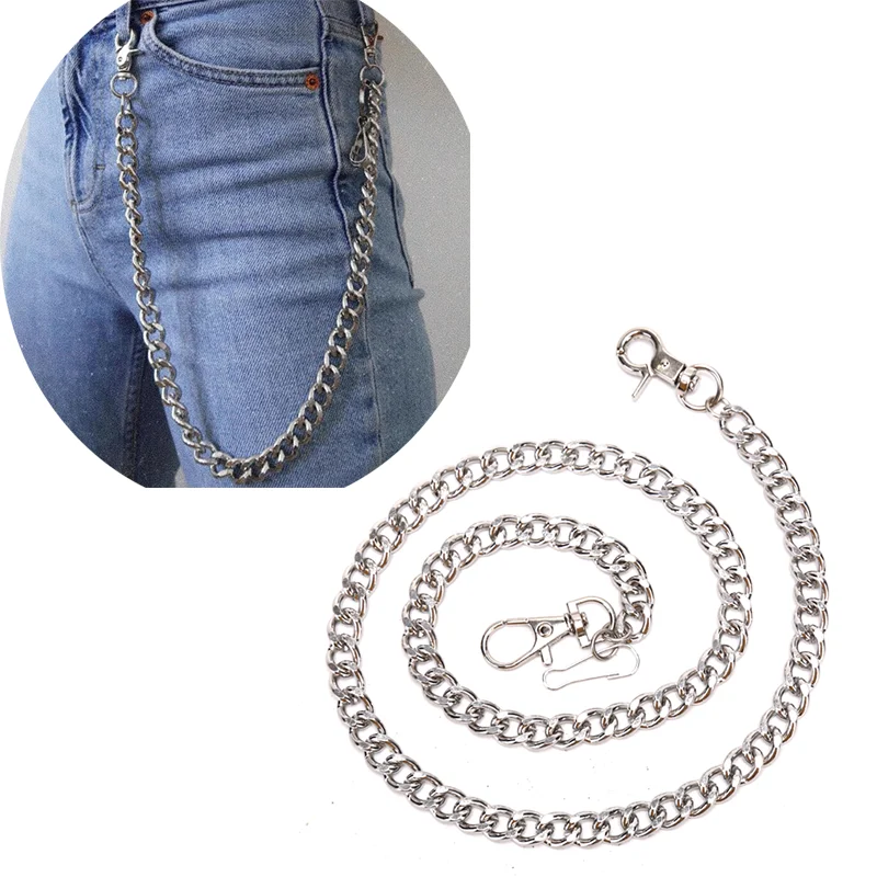 Длиной 60 см в стиле &quotхип хоп&quot цепочка на талии металлический брелок для ключей