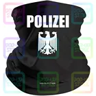 Логотип немецкого полицейского орла Polizei, бесплатная доставка, Мужская черная бандана, Балаклава, шарф, гетры для шеи, Обложка для рта