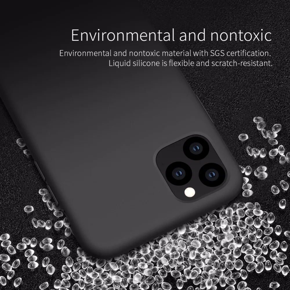 10 шт./лот защитный чехол Nillkin Flex Pure для iphone 11 pro 5,8 дюймов жидкий силиконовый резиновый противоударный чехол для телефона