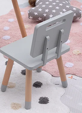 5.chair 32x26x38cm Стол для учебы детская комната Детский игровой стол и стул из цельного дерева детский стол и стул детская мебель обеденный стол - Цвет: 5.chair 32x26x38cm