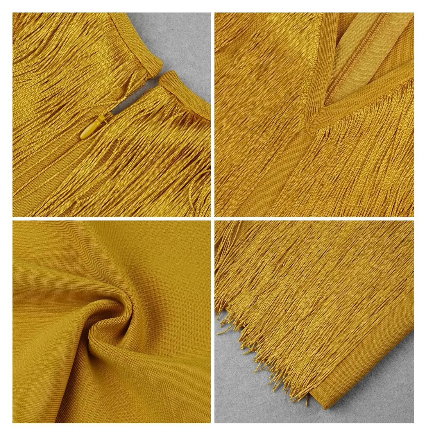 

New 2020 Summer V-Neck Tassels Sleeveless Bandage Dress Party Celebrity Sexy Elegant Lady Mini Dress Bodycon Vestido Dobanmbd
