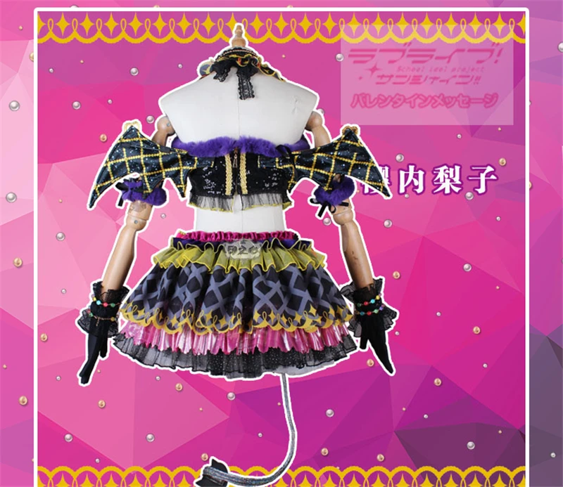 Новинка! Аниме Love Live Косплей Костюм Sakurauchi Riko Little Devil Cos платье женский милый костюм