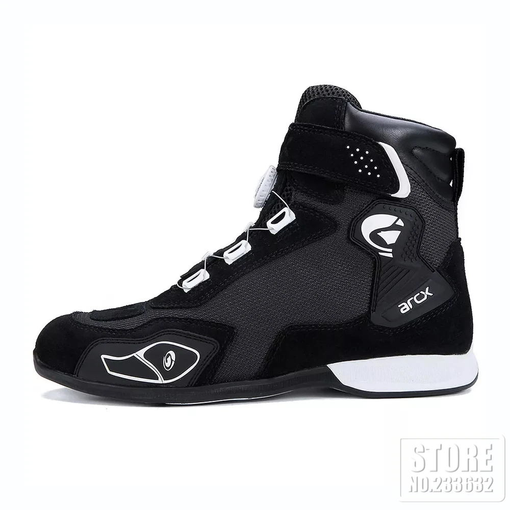 ARCX Motorcycle Boots Men Botas De Moto Summer Breathable Shoes Motorbike Chopper Cruiser Touring Ankle Black | Автомобили и