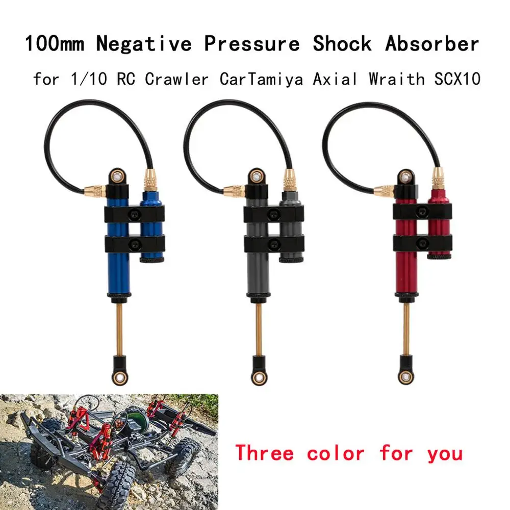 

2Pcs 100mm Internal Spring Negative Pressure Shock Absorber Metal for Traxxas HSP Redcat RC4WD Tamiya Axial Wraith SCX10 D90 HPI