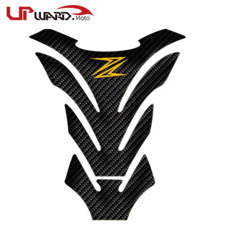 Gold Для KAWASAKI Z650 Z750 Z800 Z900 Z1000 Z900RS Z300 мотоцикл углеродное волокно масло Топливный газовый бак накладка наклейка на топливный бак протектор Наклейка - Цвет: Gold