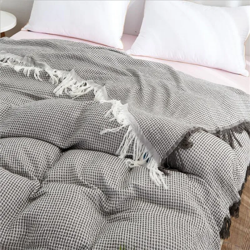 

Two sizes New American adult Knitted Throw Blanket solid color blanket throw Home Cover beach travel bed sofa Use wholesale