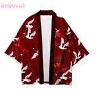 Кимоно размера плюс журавля для мужчин и женщин, модное японское кардиган в стиле Харадзюку, юката, азиатская одежда, XXS-4XL, 2020