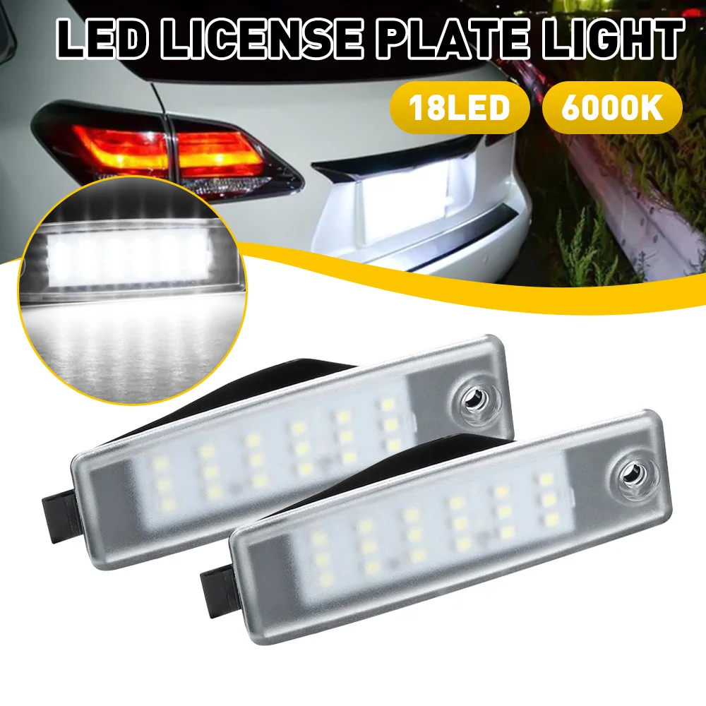 

2 шт. для Lexus RX300 1999-2003 Toyota Highlander 2008-2013 Scion xB 2004-2006 светодиодный светильник номерного знака 6000K белый