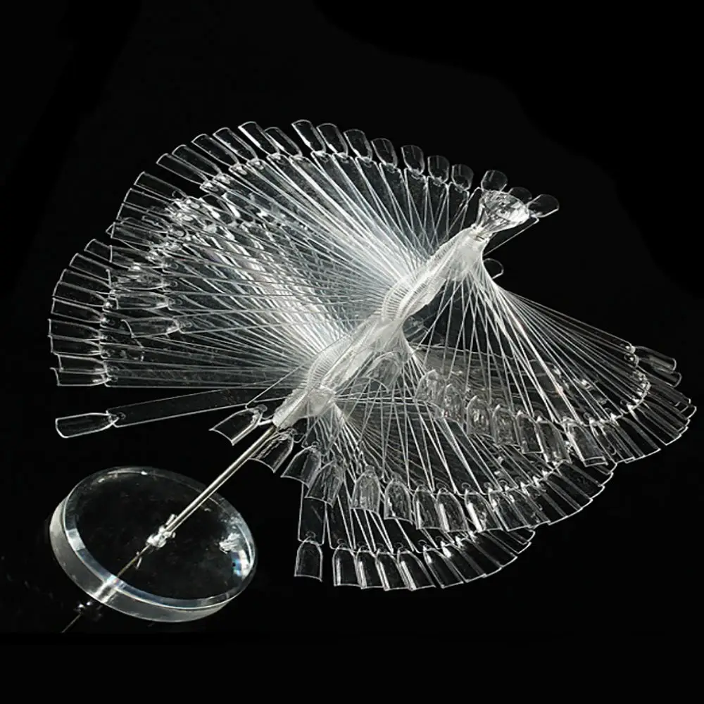 

Nail Art Polish Glue Board Detachable 120 Gel Colors Card Rotating Sticks Practice Fan Rack Display Stand