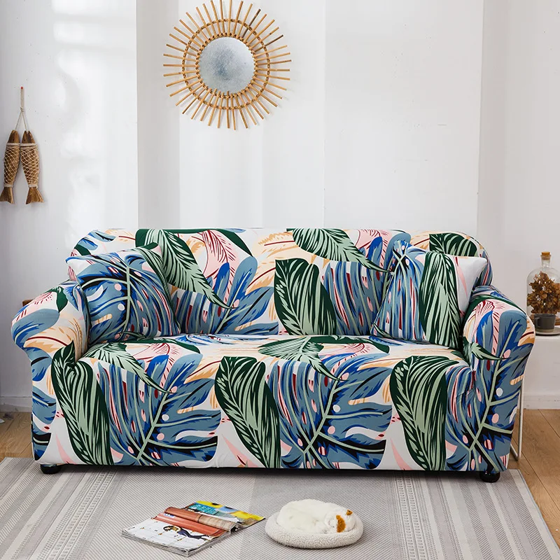 

Colorful Printed Sofa Cover for Living Room Art Style Stretch Couch Covers Sectional Corner Slipcover 1/2/3/4 Seater Home Decor