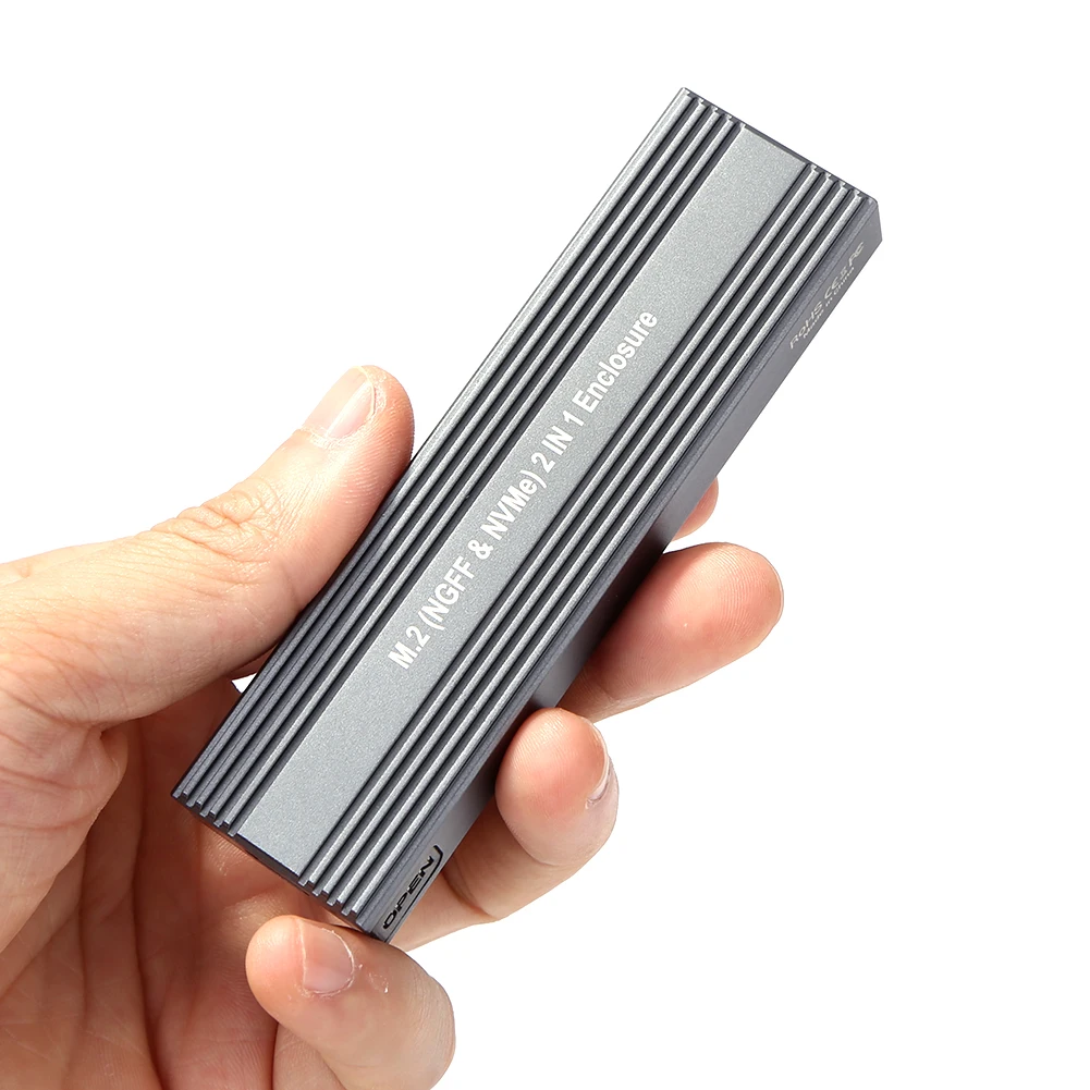 M.2 to USB 3.1 SSD Case Dual Protocol NVME PCIe NGFF SATA M2 Adapter for 2230 2242 2260 2280 NVMe/SATA RTL9210B | Компьютеры и офис