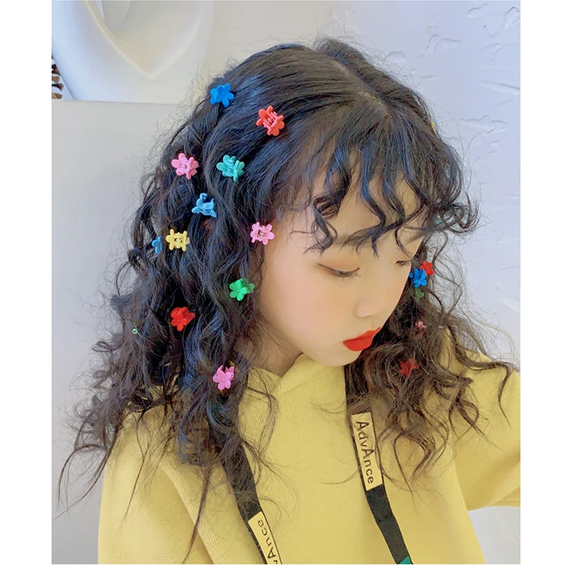 20 шт./лот детские заколки для волос ручной работы Минни цветок мультфильм бабочка