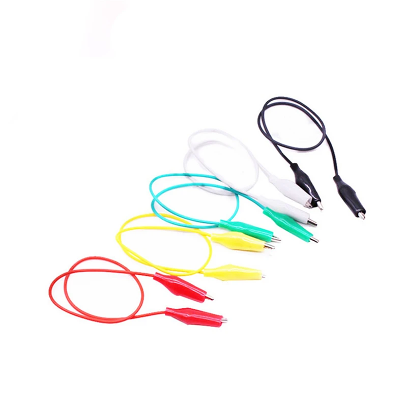 

10Pcs Alligator Clips Electrical DIY Test Leads 40cm Double-ended Crocodile Clip Roach Testing Motor Jumper Wire Extension