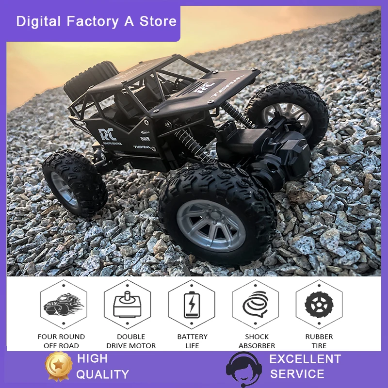 

1:18 игрушечный автомобиль с дистанционным управлением из сплава, модель детского внедорожника с дистанционным управлением, четырехсторонн...