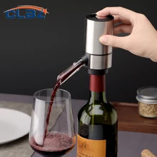 Electric Wine Decanter Whiskey Aerator Automatic Pourer Battery Powered Stainless Steel Case Kitchen Bar Accessory Home Gadget