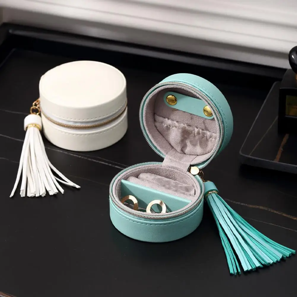 

80%HOTCylinder Jewelry Box Waterproof Flannel Comfortable Touch Jewelry Organizer for Bracelet