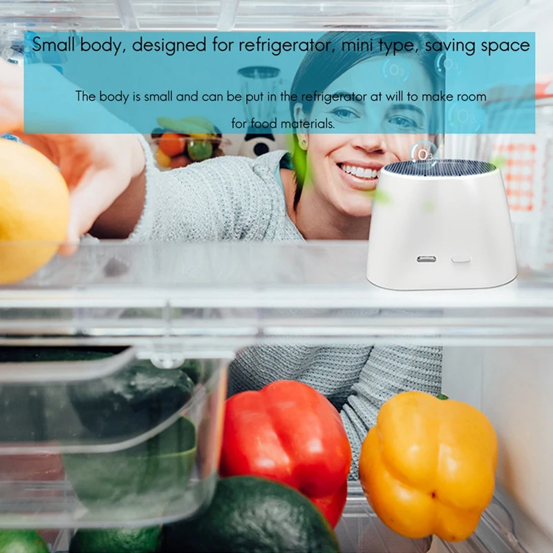 Home Portable Mini Air Purifier USB Power Ozone Generator Fridge Food Shelf Life Extender &amp Odor Eliminator | Бытовая техника