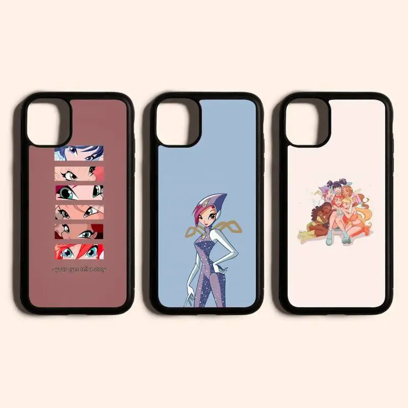 

Winxs Clubs Phone Case For Iphone 13 Mini 11 12 Pro Max 7 8 Plus X Xs Max XR PC Hard Silicone Cover