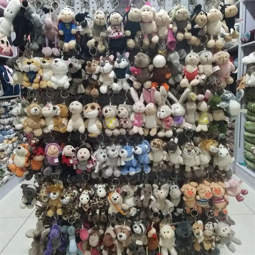 Брелок для ключей с енотом коалой слоном волком 10 см брелок автомобиля подвеска