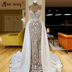Турецкие элегантные кружевные свадебные платья для невесты, элегантные кружевные свадебные платья для невесты, Формальные Свадебные платья с юбкой-годе, 2021