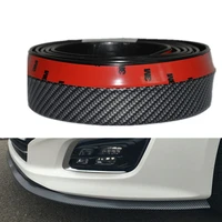 car stylling rubber skirt carbon front lip bumper decoration for vw polo g olf crossfox plus scirocco cc for skoda fabia octavia