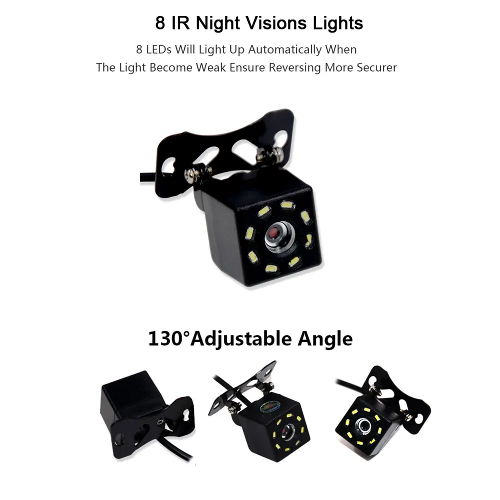 Камера заднего вида Автомобильная резервная камера HD светодиодный Высокое
