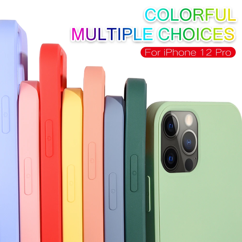 

Original Liquid Silicone Phone Case For iPhone 13 12 11 Pro MAX XR XS X SE 2020 6 6S 7 8 Plus Mini Rubber Soft Candy Cover Cases