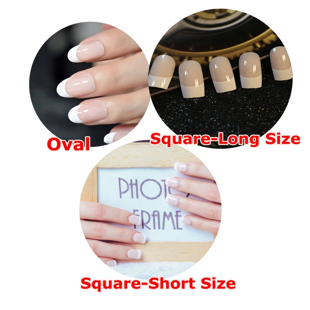 24 шт. фальшивые накладные ногти | Красота и здоровье