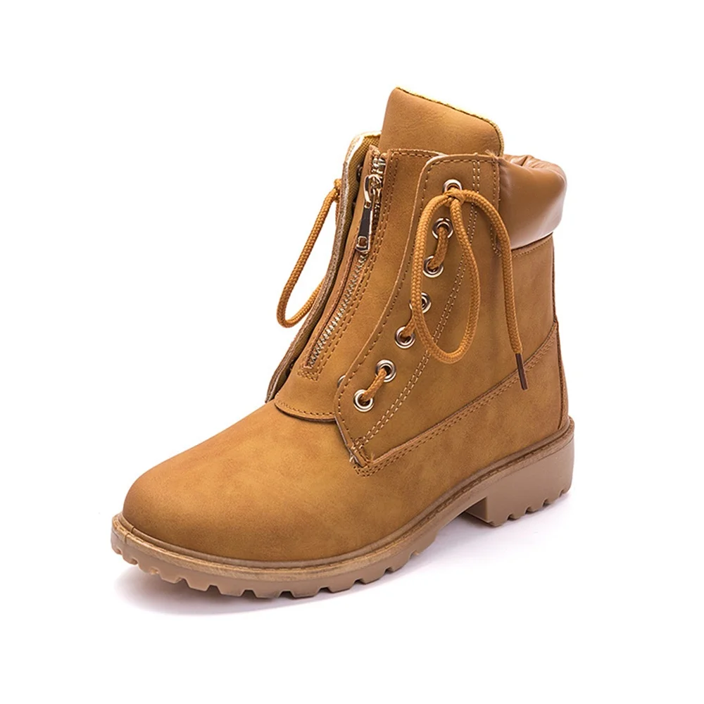 

Autumn Winter Martin Boots Women's Lace Up Short Booties Comfortable Non-Slip Fashion Casual Shoes Women
