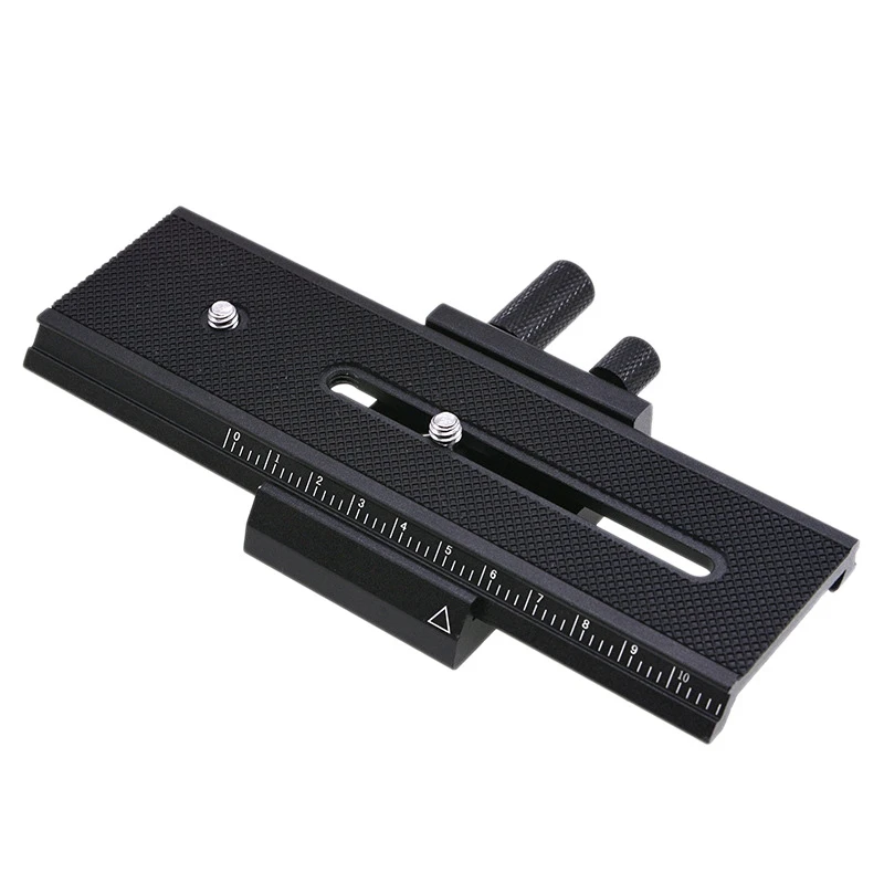 

VM-16 Macro PTZ Quick Release Plate Close-Up Rail Bracket Manual Fine-Tuning Slide Tripod Accessories