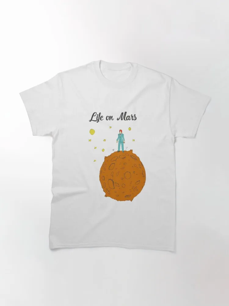 Повседневная мужская футболка Life on Mars из 100% хлопка с коротким рукавом крутая