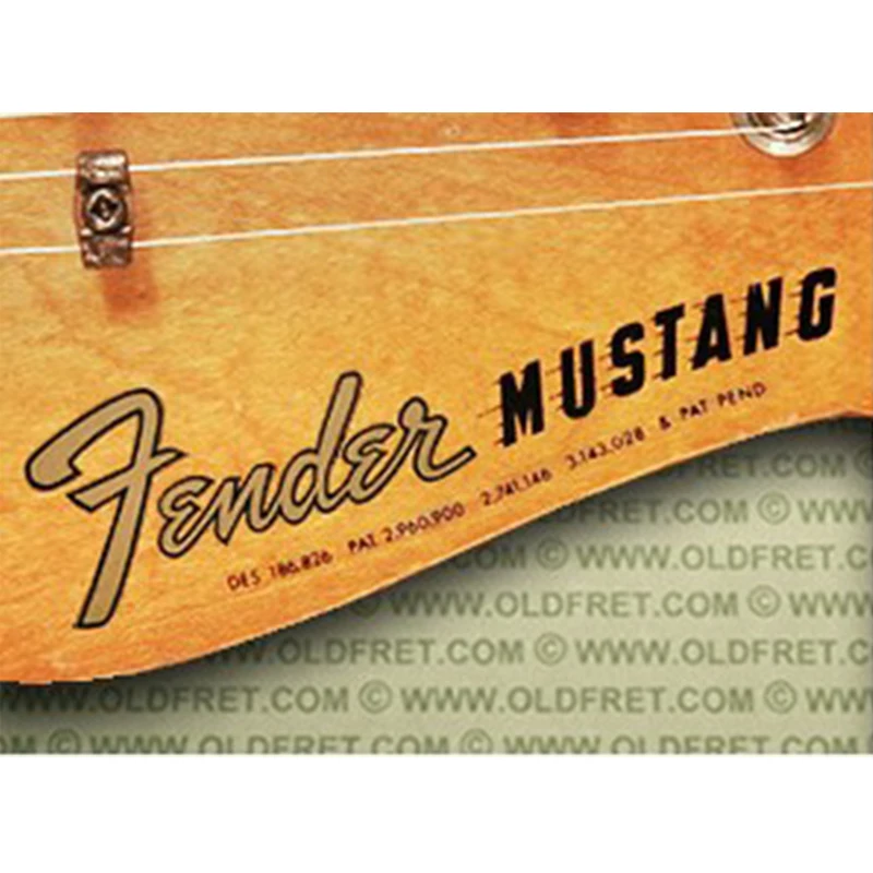 Fender ST guitar head logo water transfer sticker