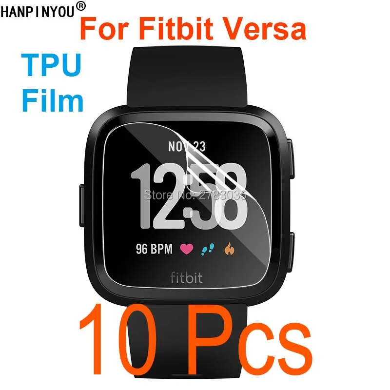 10 шт./лот для умных часов Fitbit Versa Ультрапрозрачная Передняя Мягкая Защитная