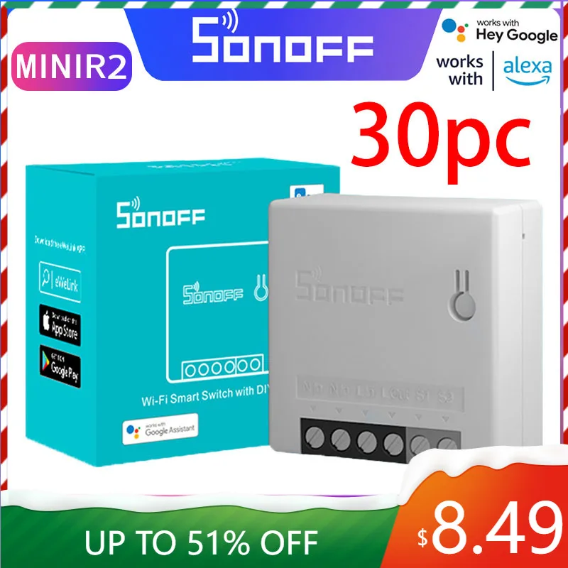 

Sonoff Smart Switch Smart Home Sonoff Interruptor Alexa Wireless Remote Control Switch Wifi Controller Wireless Switch Module